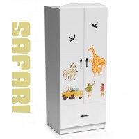 Dulap Safari 2 usi - Camere Copii Premium MDF High Gloss 